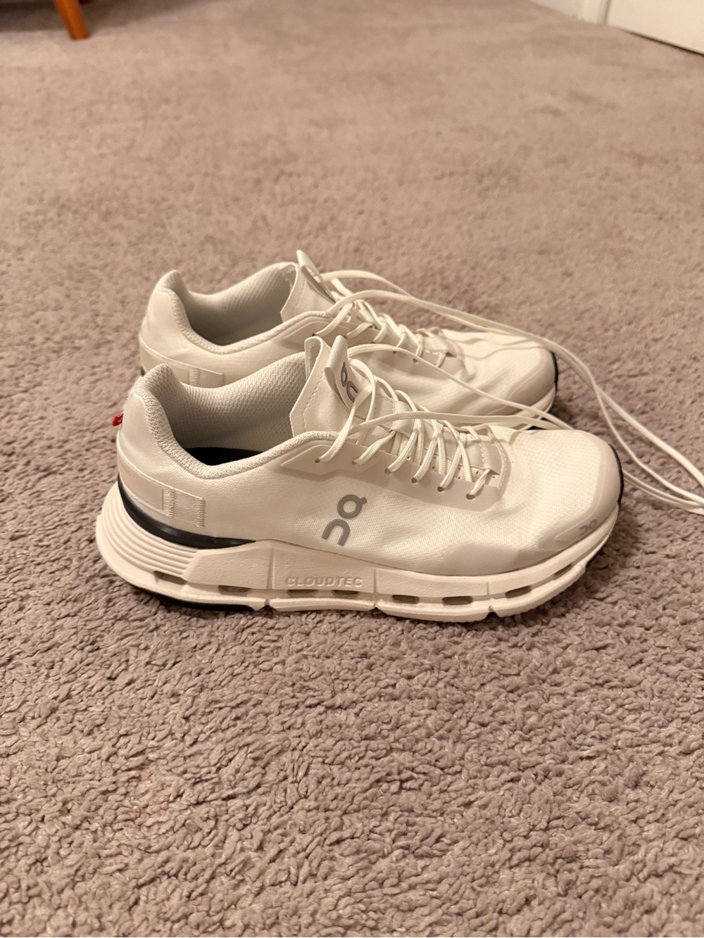 On Running Women's White Cloudtec Athletic Sneakers